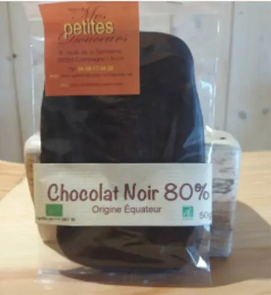 Langue chocolat noir 80% amandes
